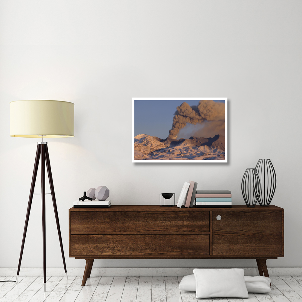 Mt Ruapehu eruption 1996, Tongariro National Park, New Zealand-Paper Art-38&quotx26"