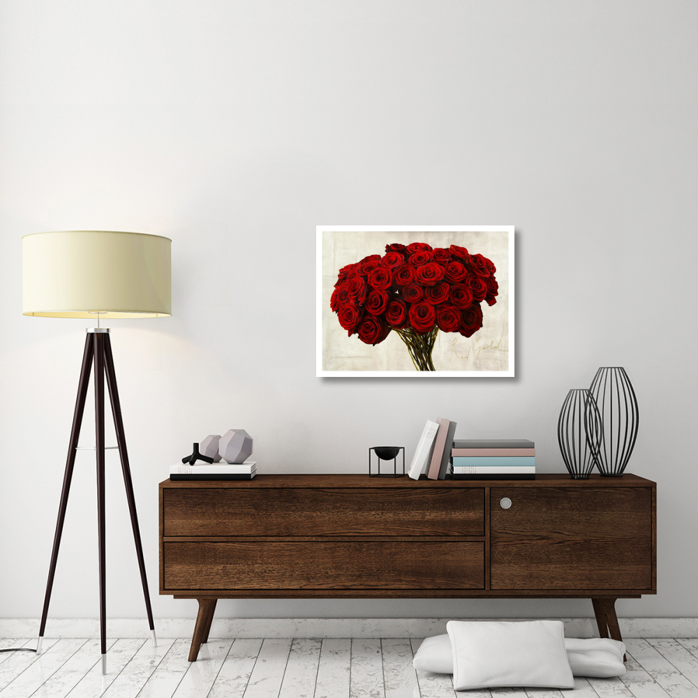 Red Gold-Paper Art-34&quotx26"
