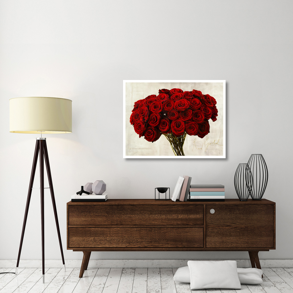Red Gold-Paper Art-42&quotx32"