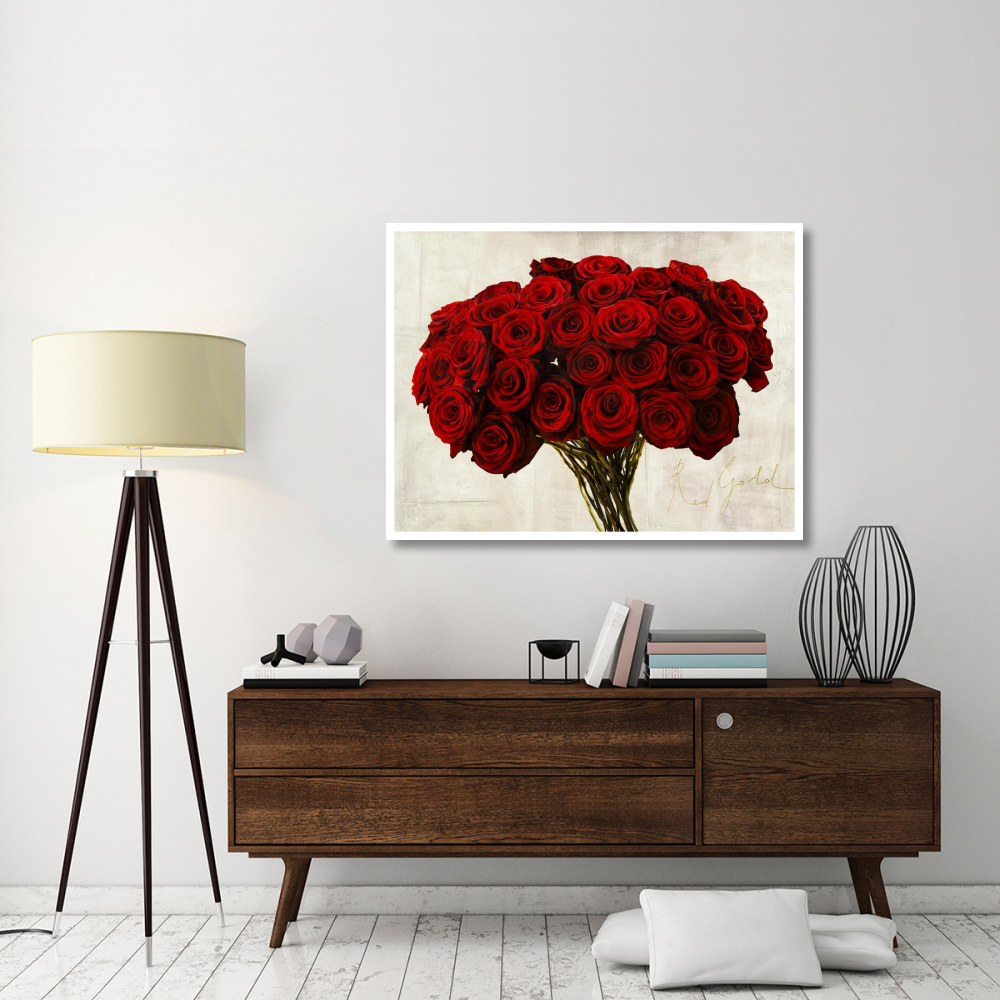 Red Gold-Paper Art-50&quotx38"
