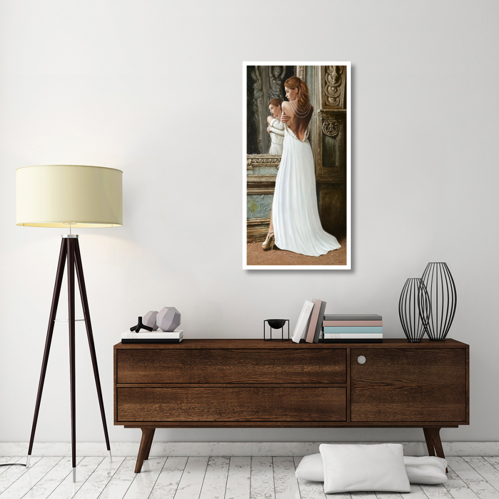 At the Mirror-Paper Art-26&quotx50"