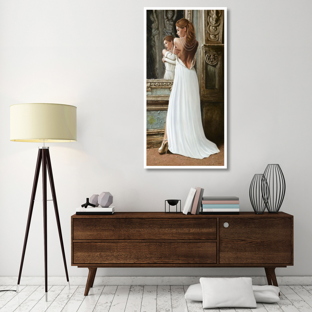 At the Mirror-Paper Art-32&quotx62"