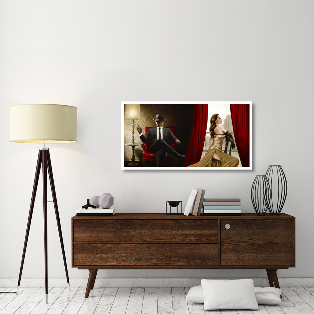 Black Tie, high Heels-Paper Art-50&quotx26"