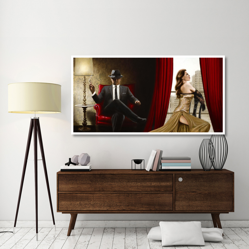 Black Tie, high Heels-Paper Art-74&quotx38"