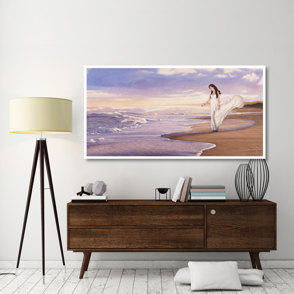 Ocean Waves-Paper Art-74&quotx38"