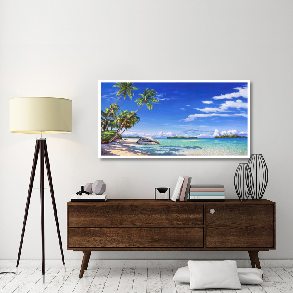 Spiaggia tropicale-Paper Art-62&quotx32"