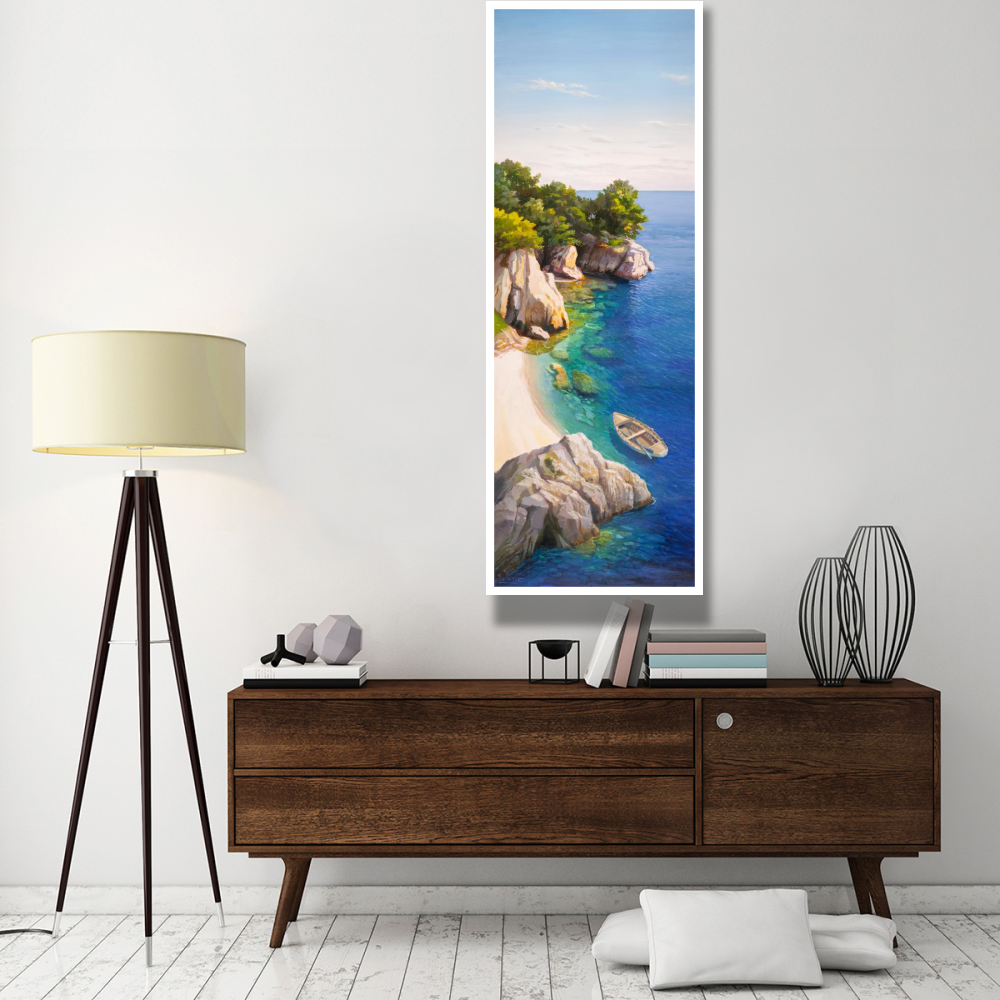 Caletta nel Mediterraneo-Paper Art-26&quotx74"