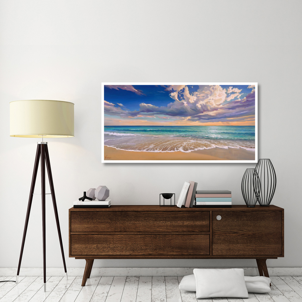 Onda d'Oceano-Paper Art-62&quotx32"