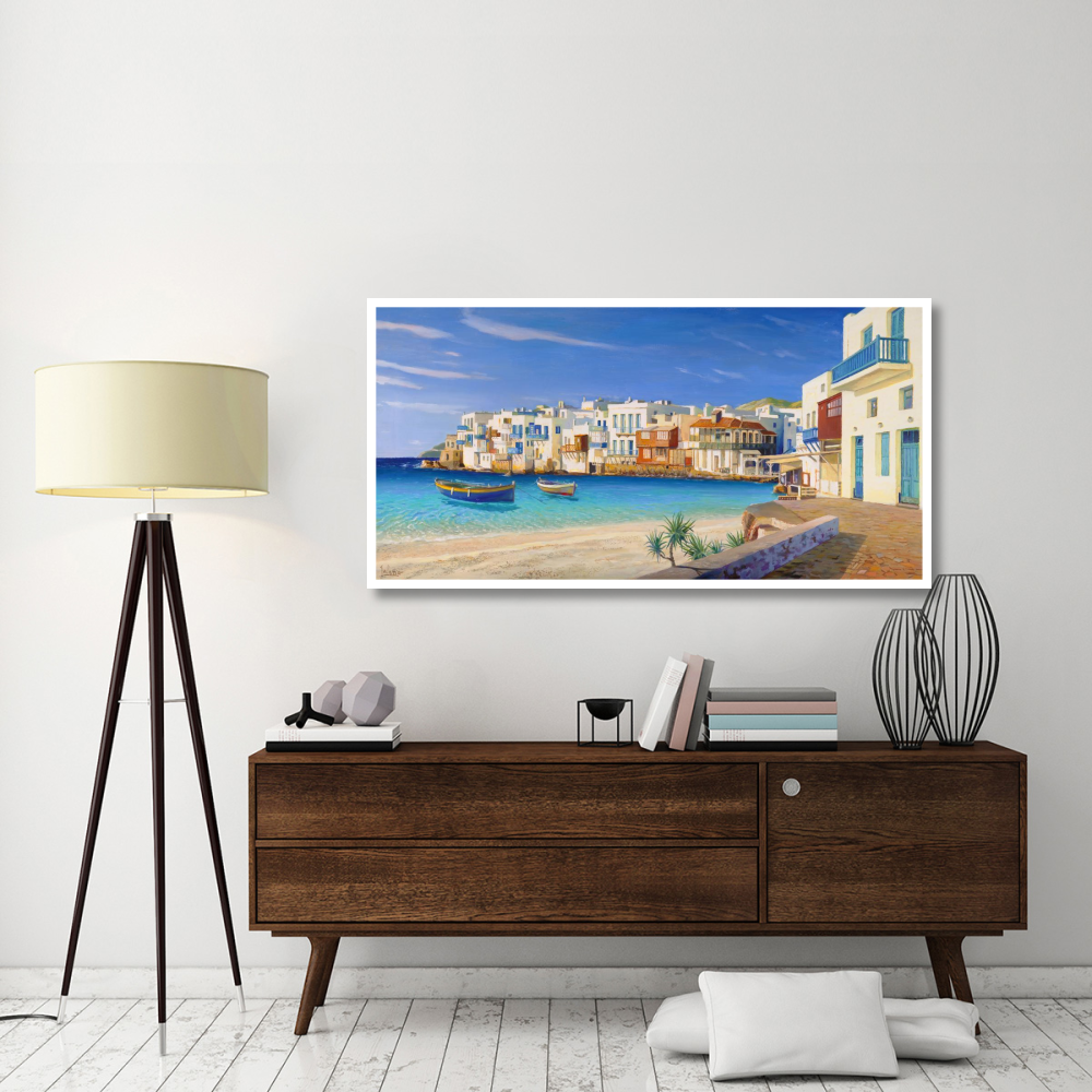 Mykonos-Paper Art-62&quotx32"