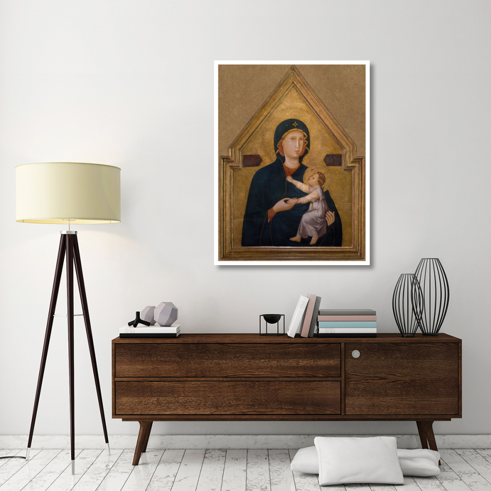 Madonna and Child-Paper Art-38&quotx50"
