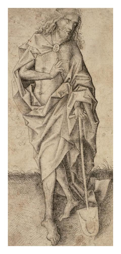 Christ as the Gardener-Paper Art-15"x32"