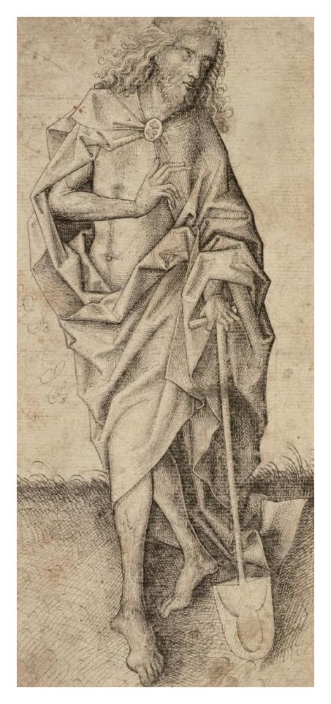 Christ as the Gardener-Paper Art-20"x42"