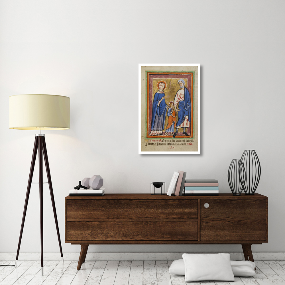 Christ Led to Jerusalem by Mary and Joseph-Paper Art-26&quotx38"