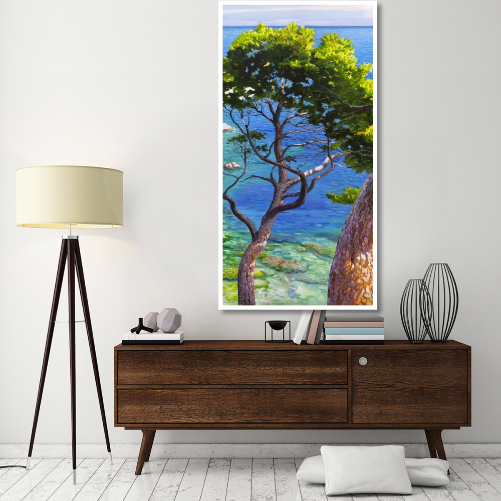 Lavandou II-Paper Art-38&quotx74"