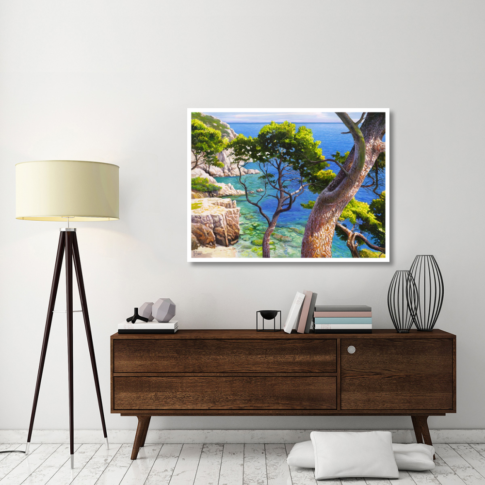Lavandou-Paper Art-50&quotx38"