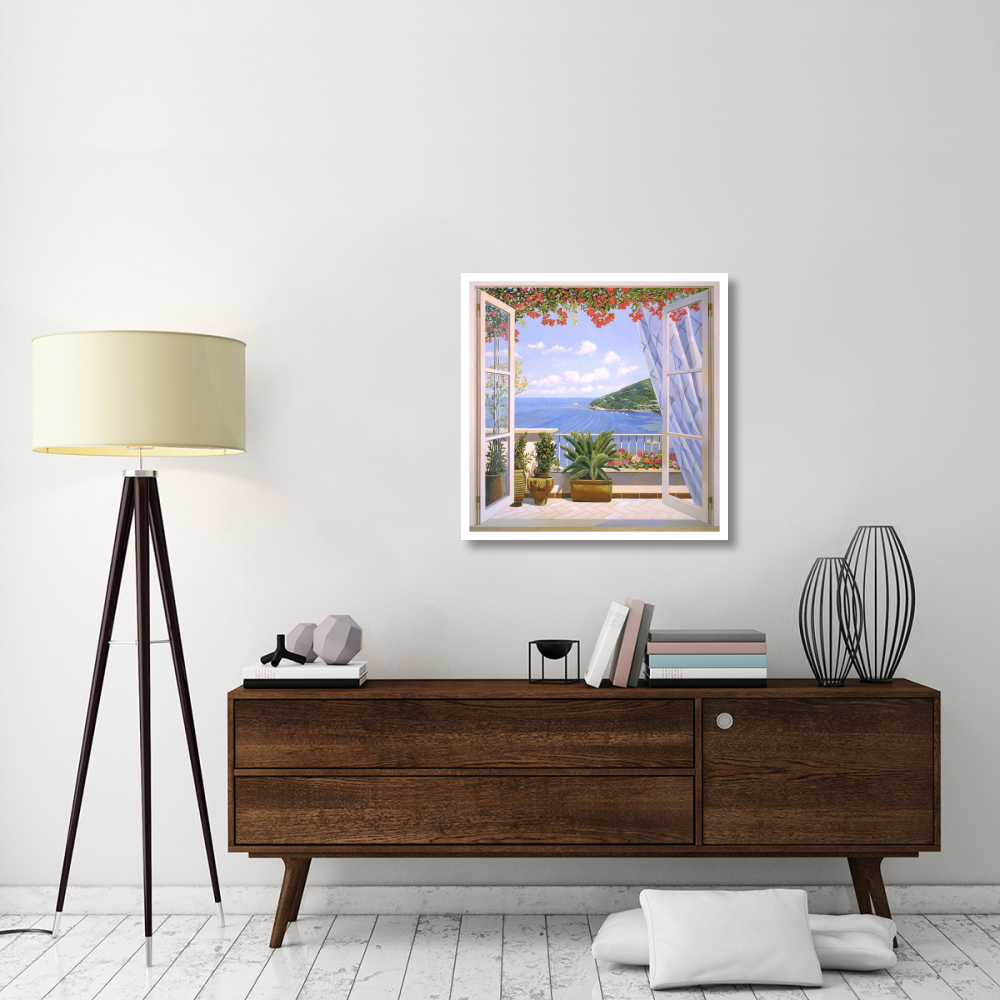 Finestra sul mare-Paper Art-32&quotx32"
