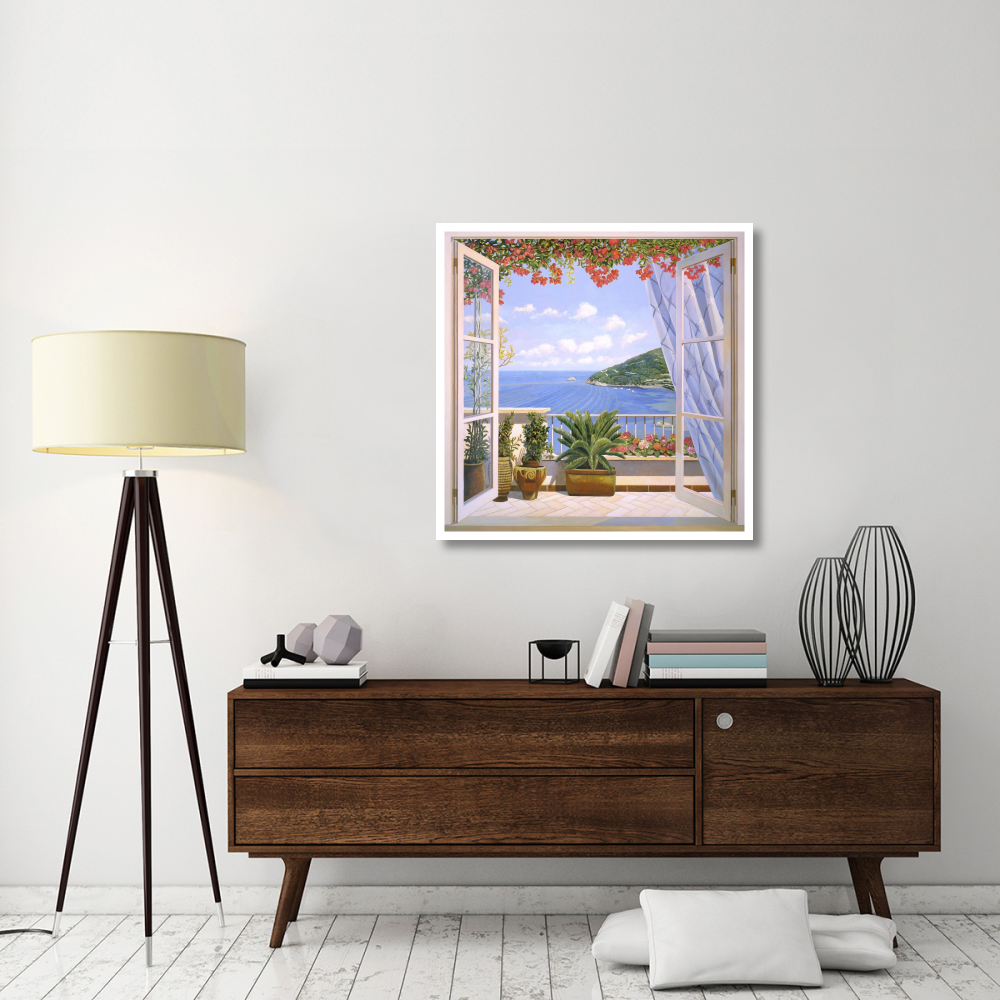 Finestra sul mare-Paper Art-38&quotx38"