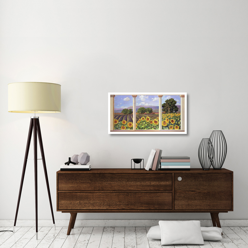 Finestra sui girasoli-Paper Art-38&quotx20"