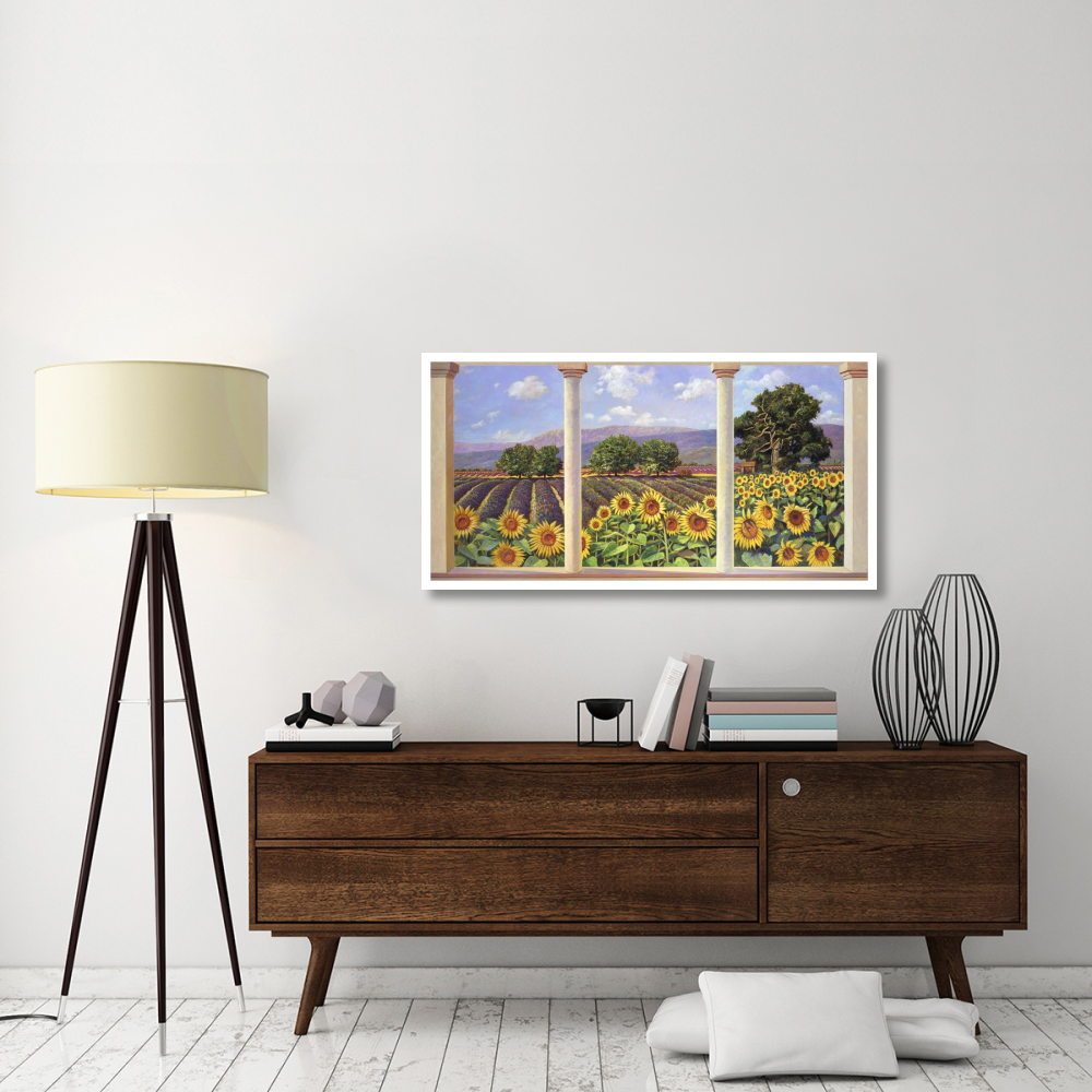 Finestra sui girasoli-Paper Art-50&quotx26"