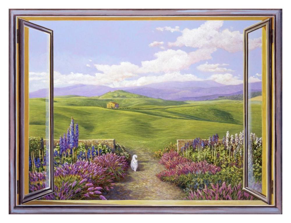 Paesaggio toscano-Paper Art-34"x26"