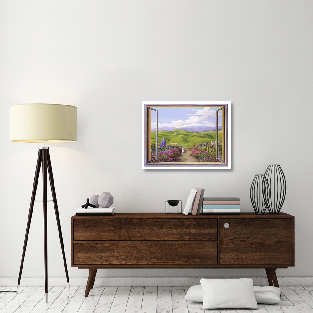 Paesaggio toscano-Paper Art-34&quotx26"
