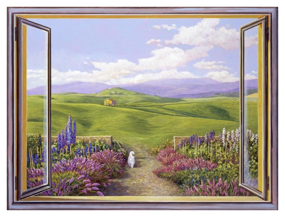 Paesaggio toscano-Paper Art-42"x32"