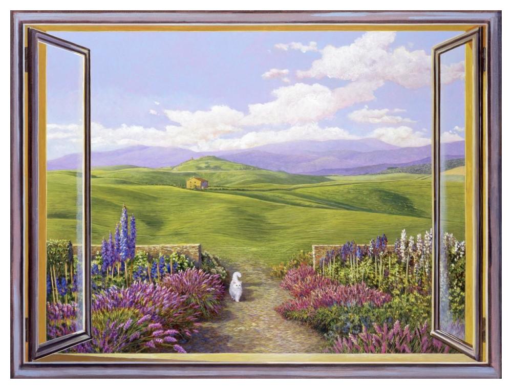 Paesaggio toscano-Paper Art-50"x38"