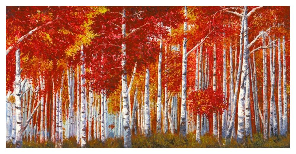 Betulle Rosse-Paper Art-50"x26"