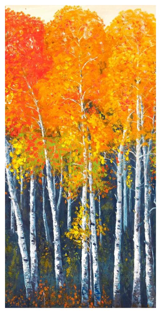 Autunno I-Paper Art-32"x62"