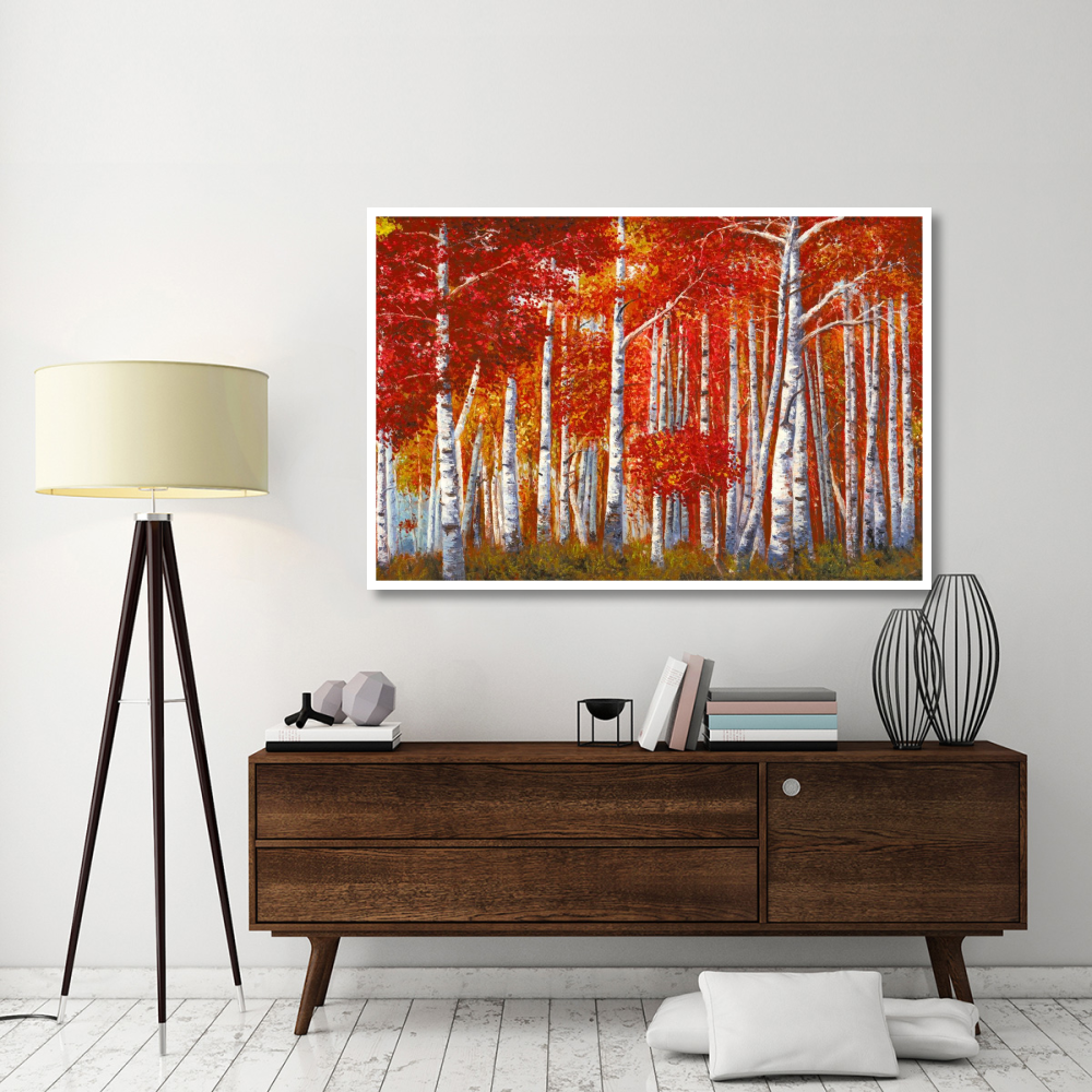 Bosco di betulle-Paper Art-62&quotx42"