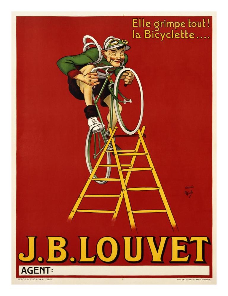 Louvet Bicycles-Paper Art-20"x26"