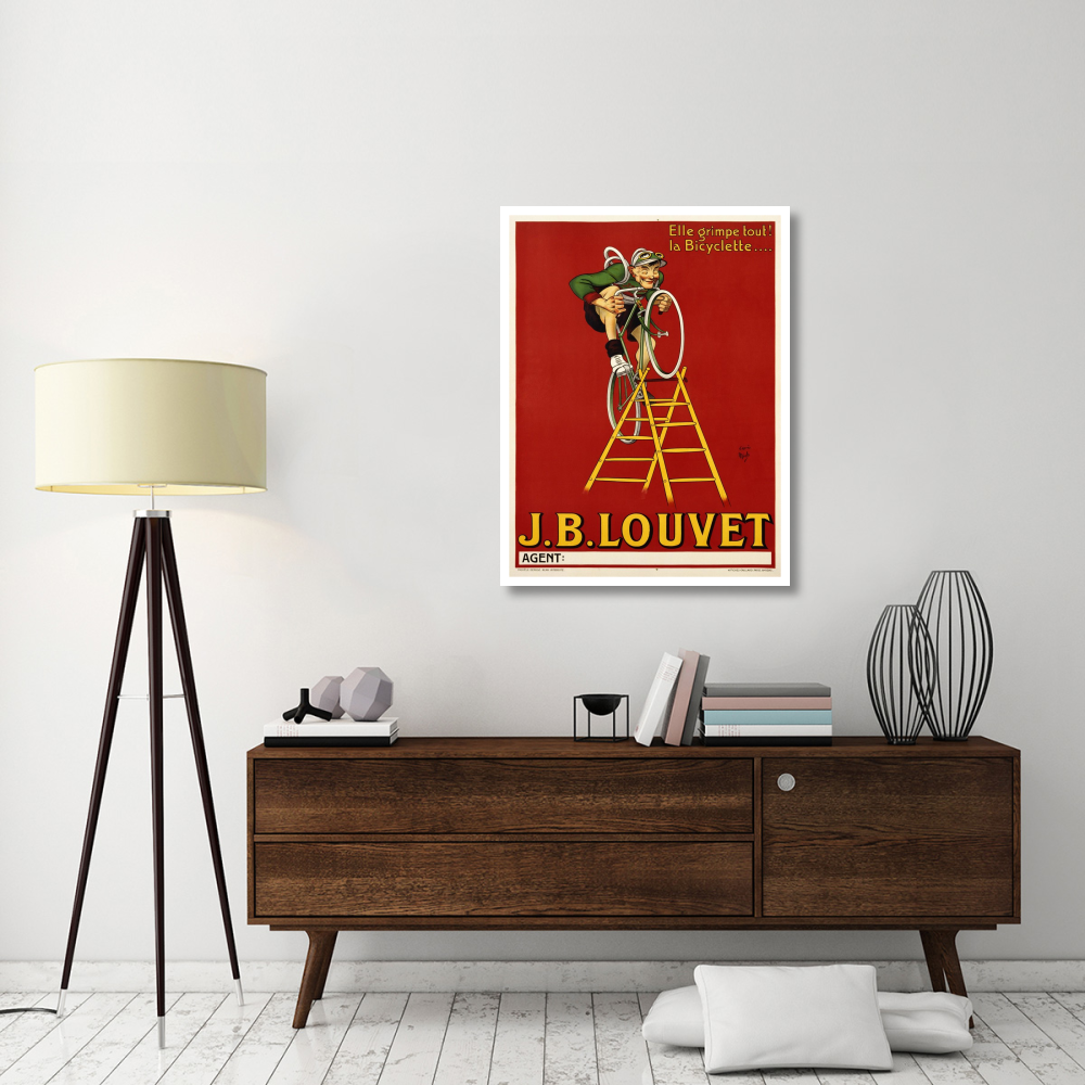 Louvet Bicycles-Paper Art-32&quotx42"