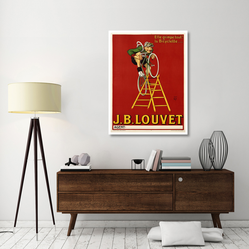 Louvet Bicycles-Paper Art-38&quotx50"