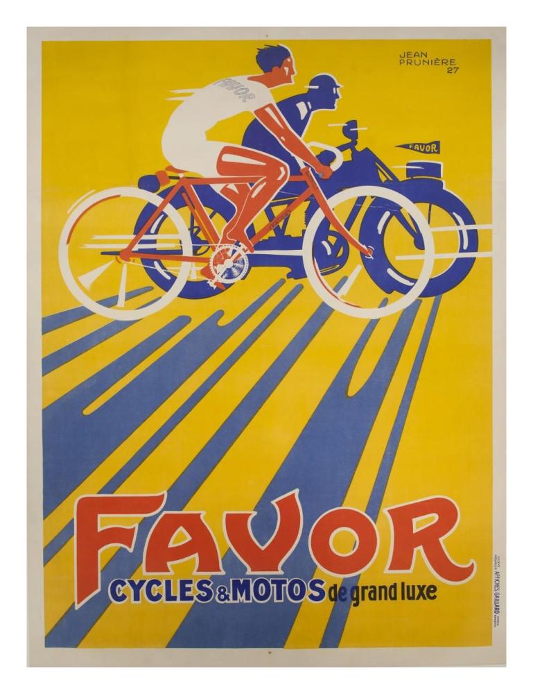 Favor Cycles et Motos, 1927-Paper Art-20"x26"