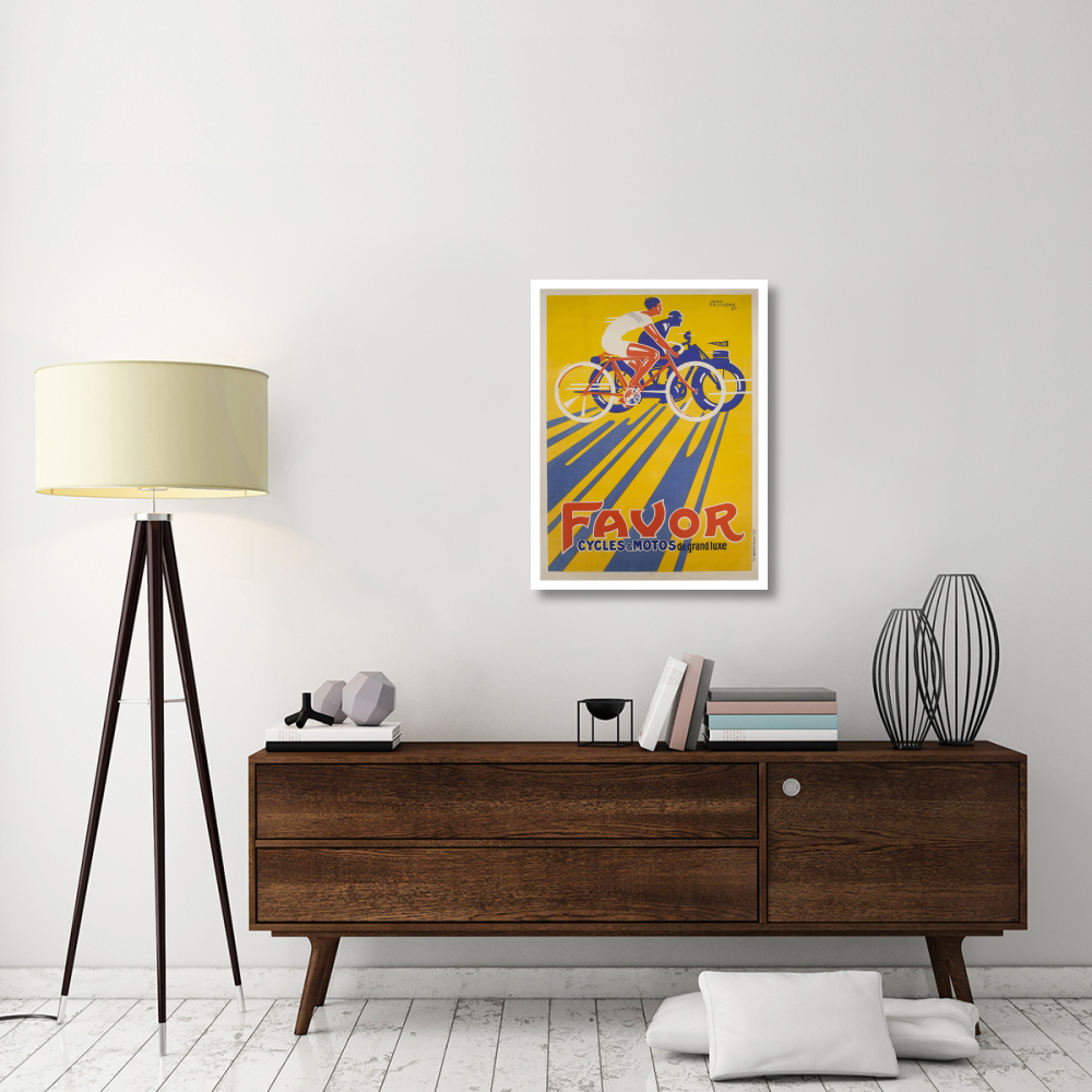 Favor Cycles et Motos, 1927-Paper Art-26&quotx34"