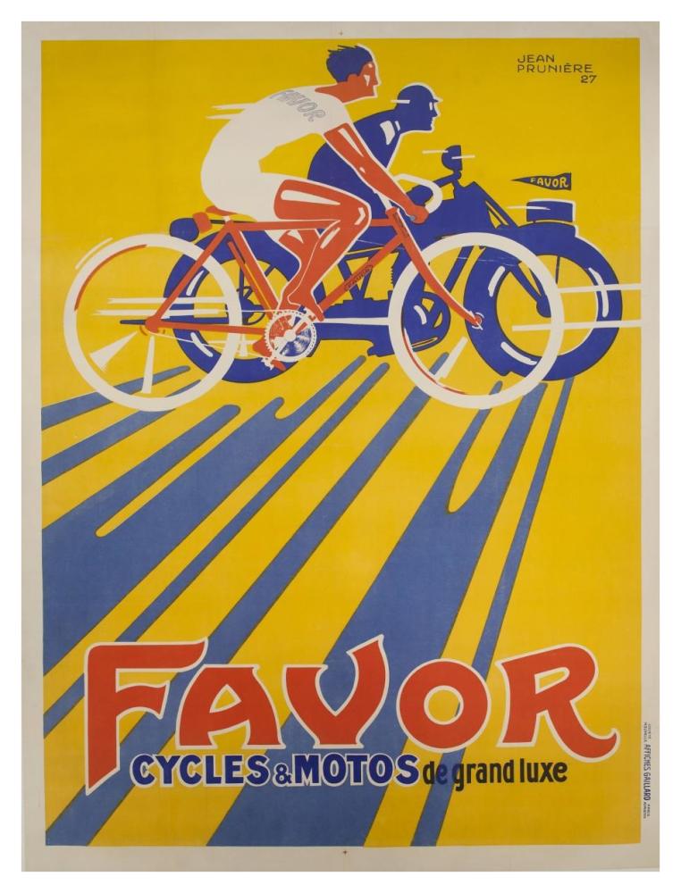 Favor Cycles et Motos, 1927-Paper Art-32"x42"