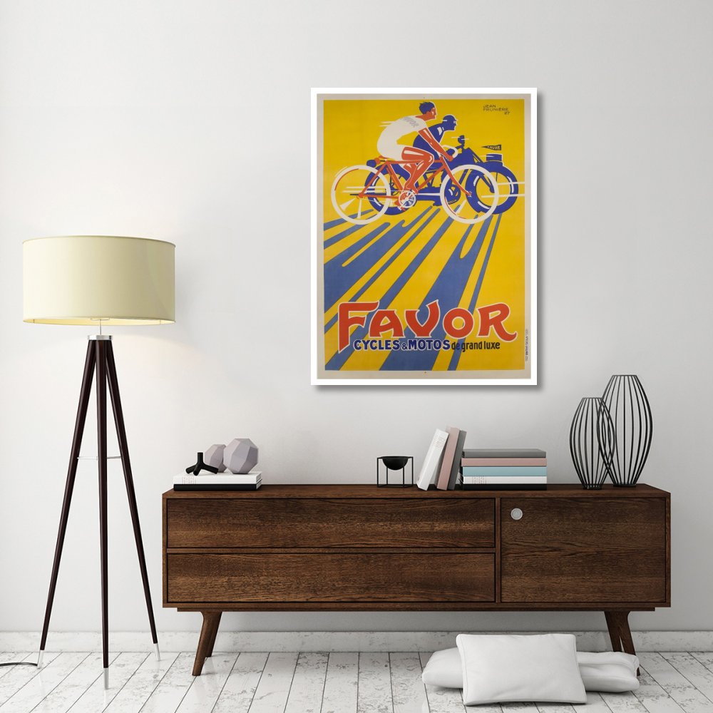 Favor Cycles et Motos, 1927-Paper Art-38&quotx50"