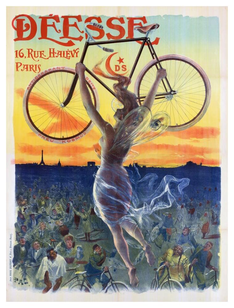 Bicycle Desse, 1898-Paper Art-38"x50"