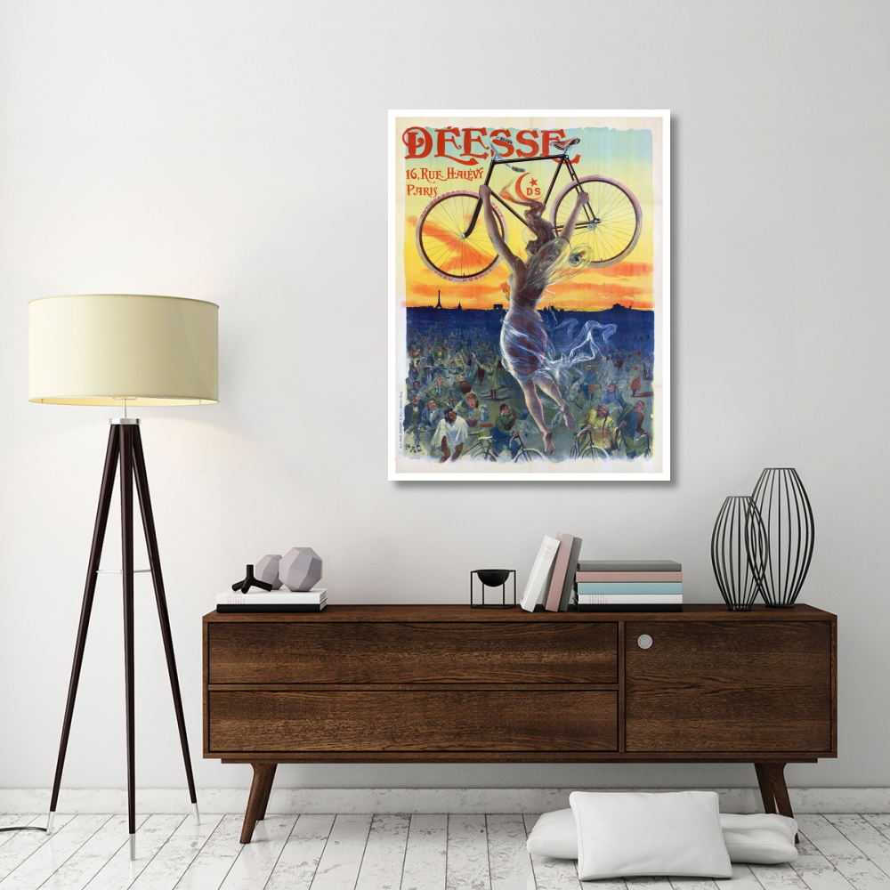 Bicycle Desse, 1898-Paper Art-38&quotx50"