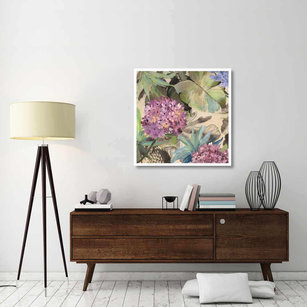 Pink Hydrangeas-Paper Art-38&quotx38"