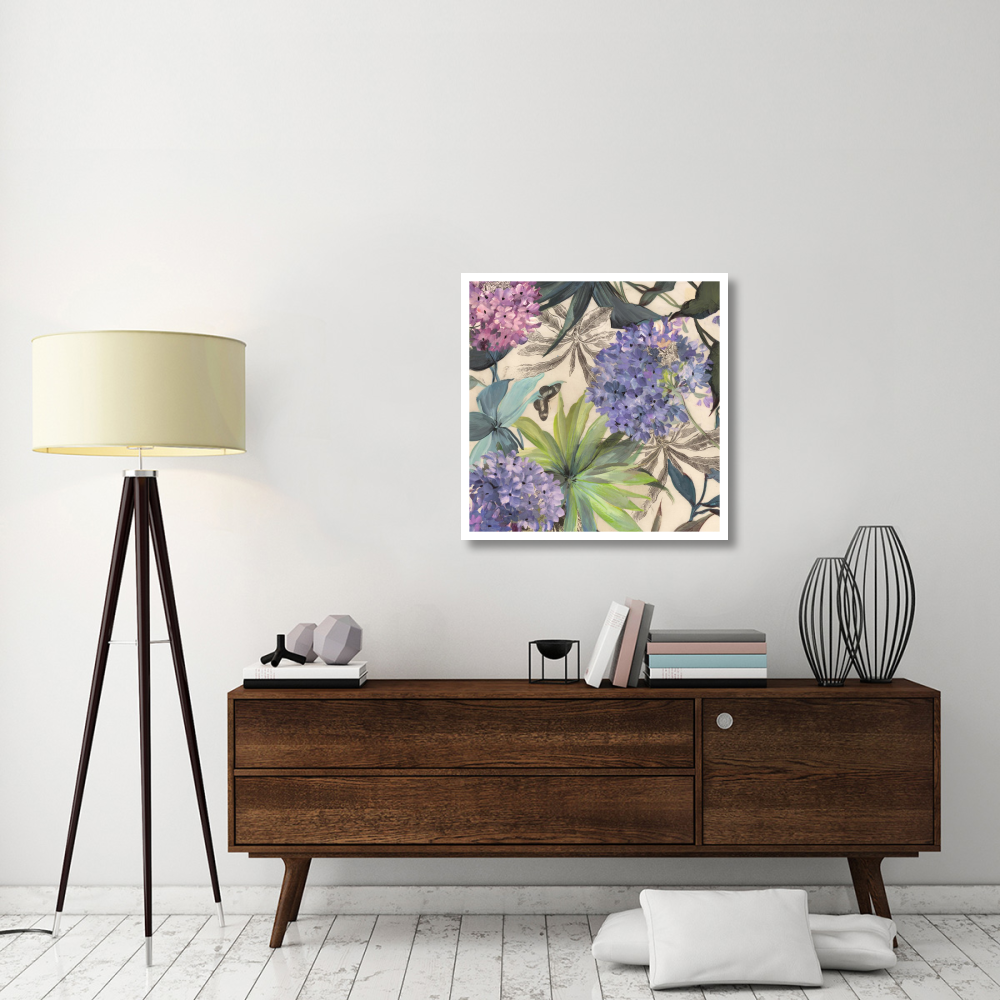Lilac Hydrangeas-Paper Art-32&quotx32"