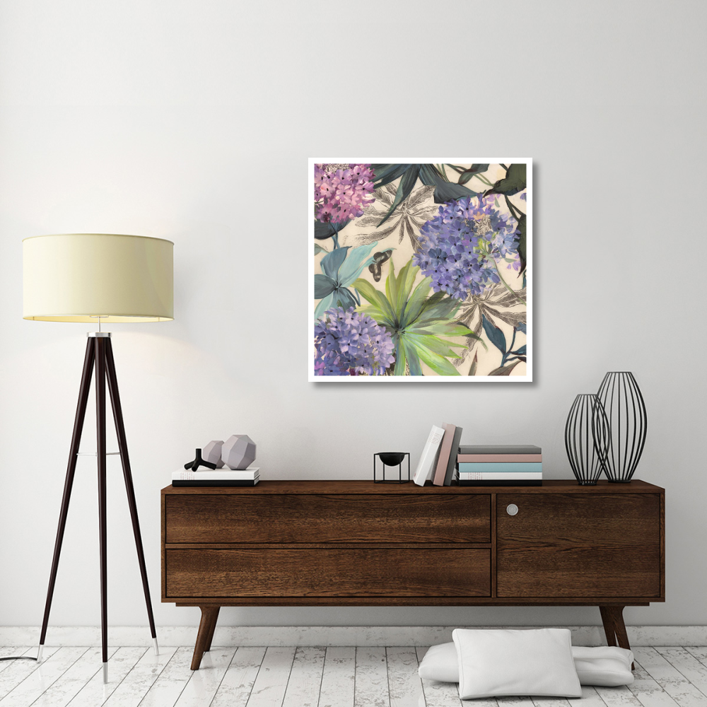 Lilac Hydrangeas-Paper Art-38&quotx38"