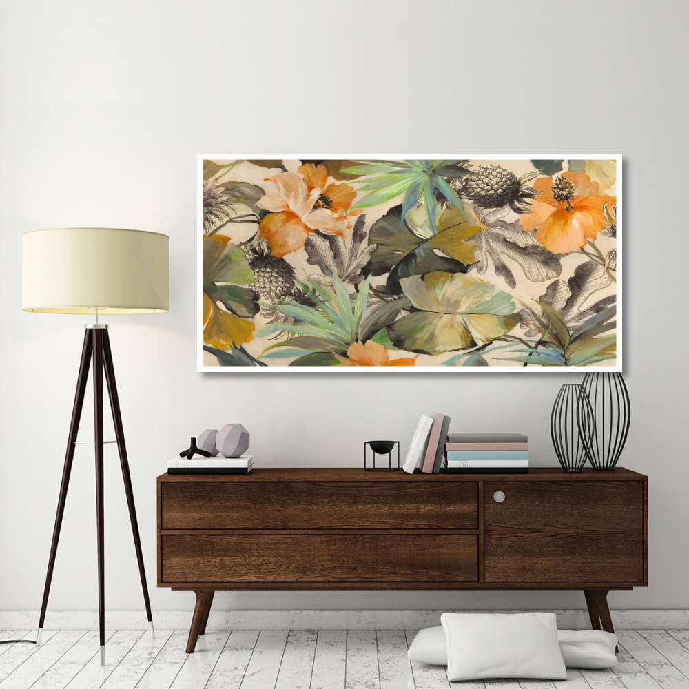 Wild Ibiscus-Paper Art-74&quotx38"