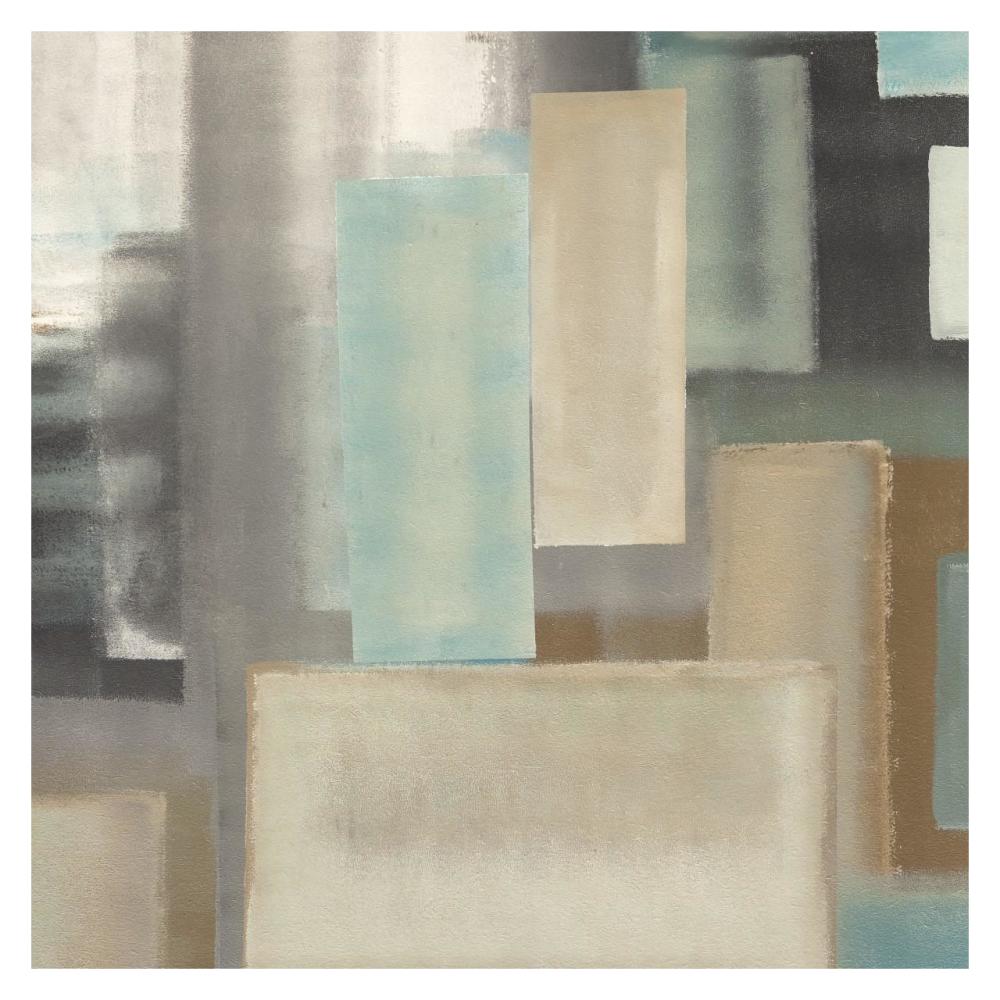 Aqua II-Paper Art-32"x32"