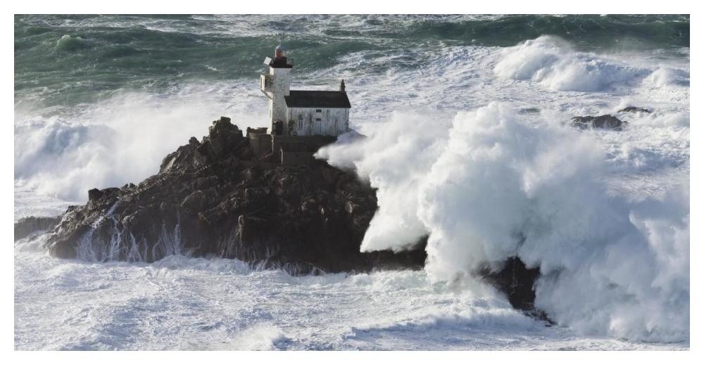 Phare de Tavennec-Paper Art-50"x26"