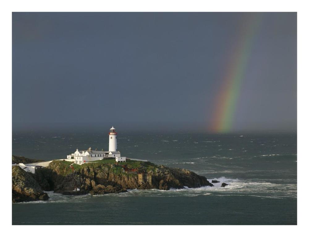 Rainbow over Fanad-Head, Ireland-Paper Art-26"x20"