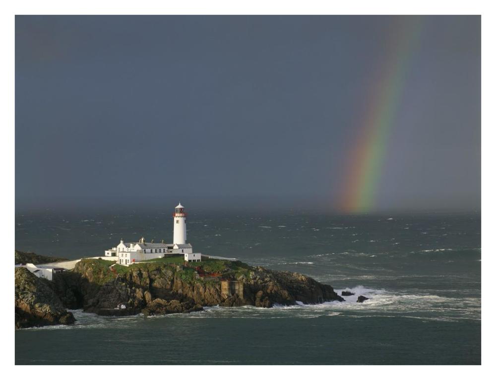 Rainbow over Fanad-Head, Ireland-Paper Art-34"x26"