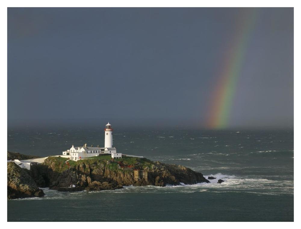 Rainbow over Fanad-Head, Ireland-Paper Art-42"x32"