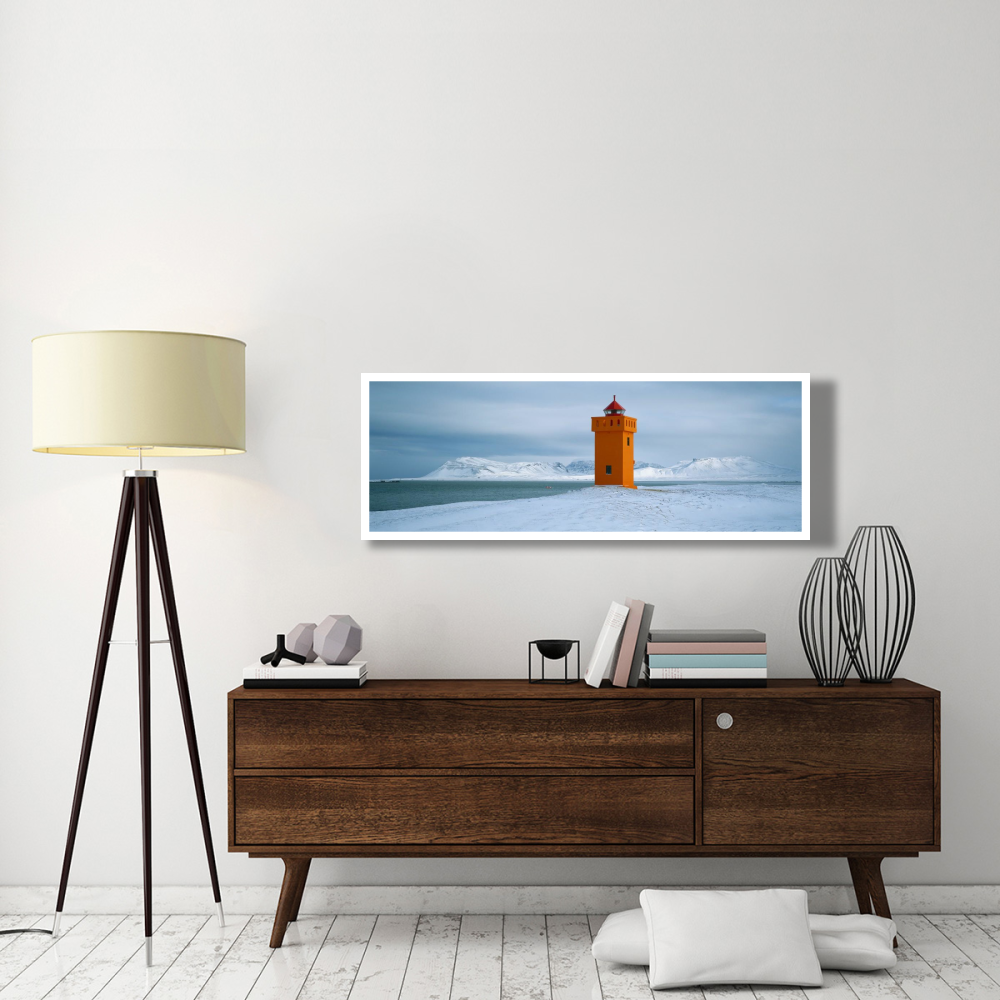 Krossnes lighthouse, Iceland-Paper Art-56&quotx20"