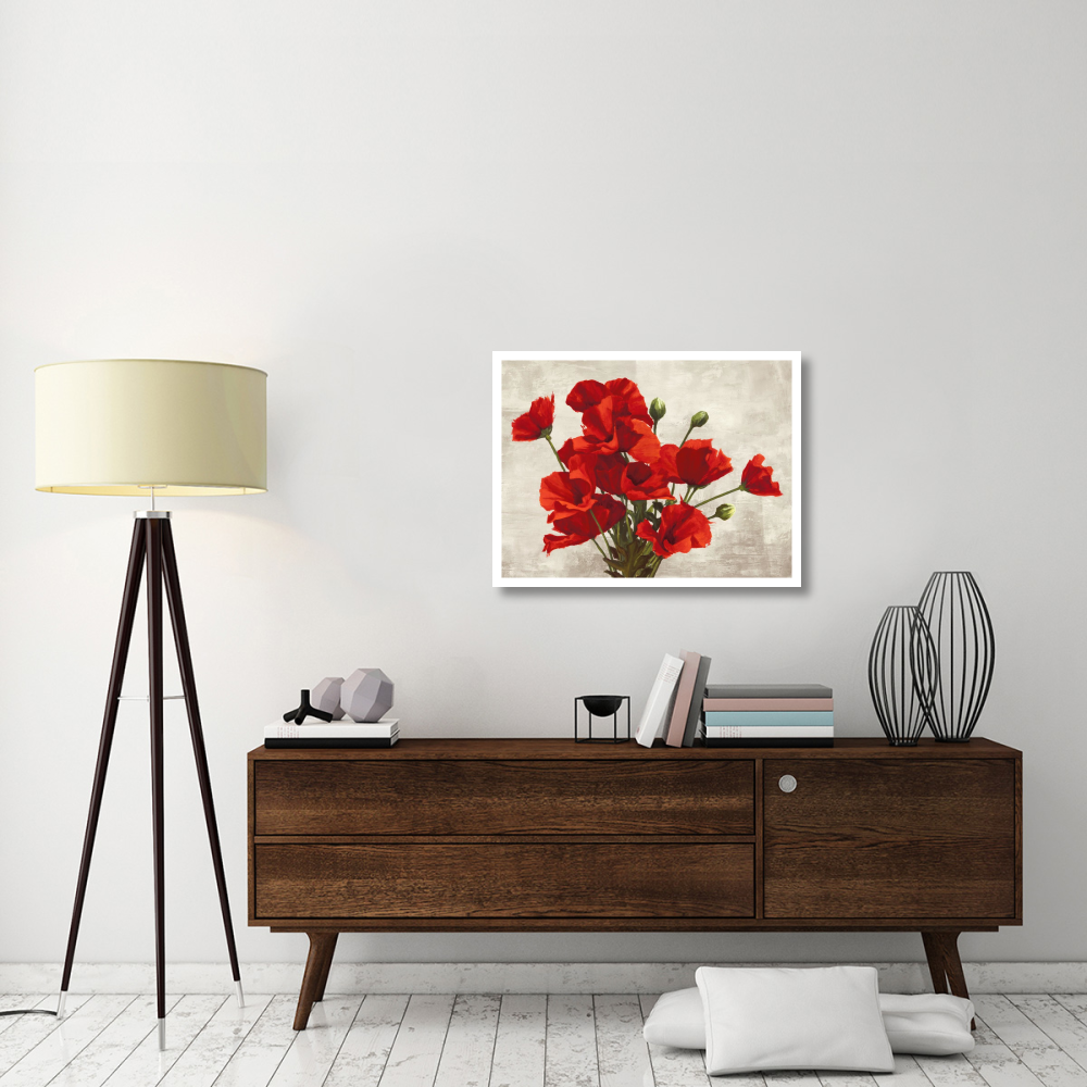 Bouquet of Poppies-Paper Art-34&quotx26"
